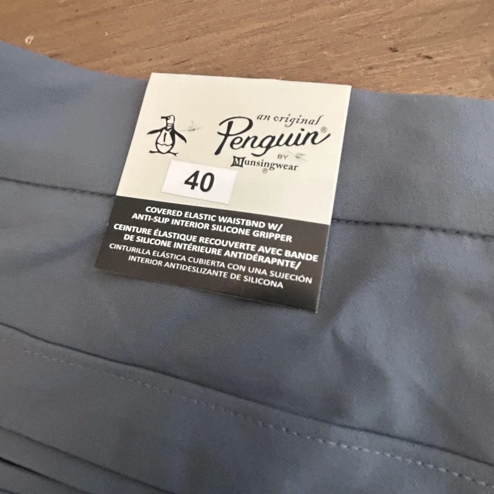 Penguin‎ Shorts Mens 40 Gray Golf Stretch Moisture Wicking Easy Care Performance